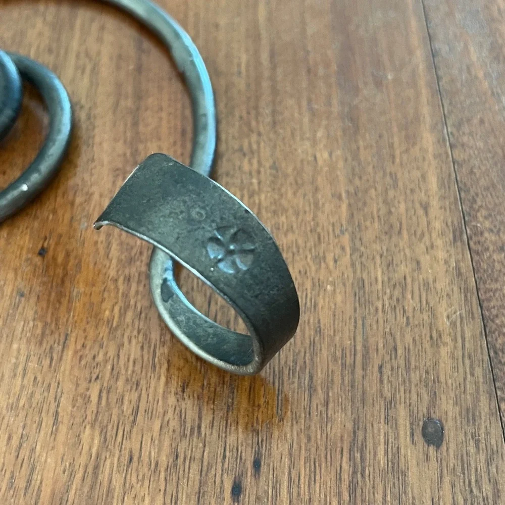 Vintage Wrote Iron Courting Candle Holder